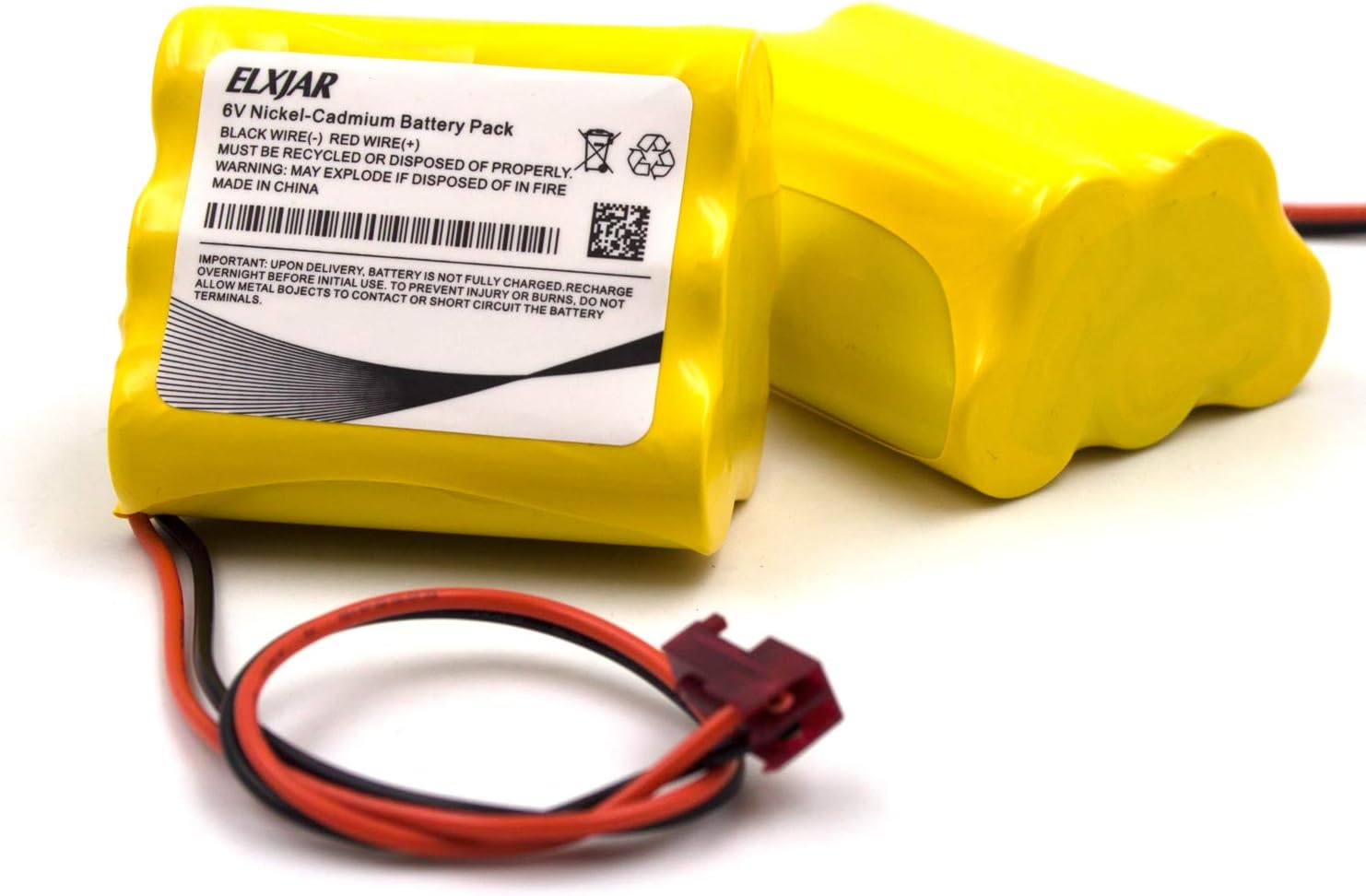 YUTSUJO Paquete de 5 baterías AA Ni-CD de 6 V de repuesto para Sure-Lite 026-149, SL026-149, SL 026-149, ANIC1204, Energizer 41B020AF17201, Dantona