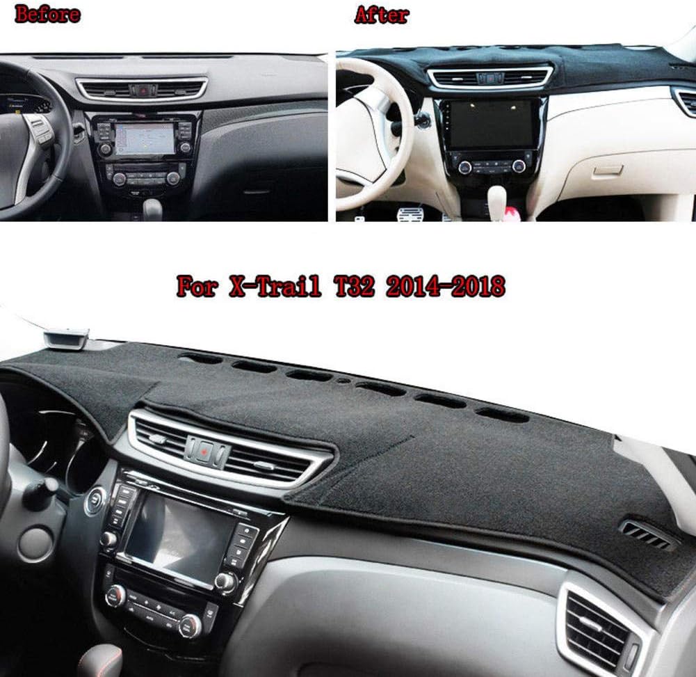 for Nissan X-Trail XTrail Rogue T32 2014-2020, Auto Dashboard Cover Mat Pad Dashmat Dash Sun Shade Carpet Car Accessories