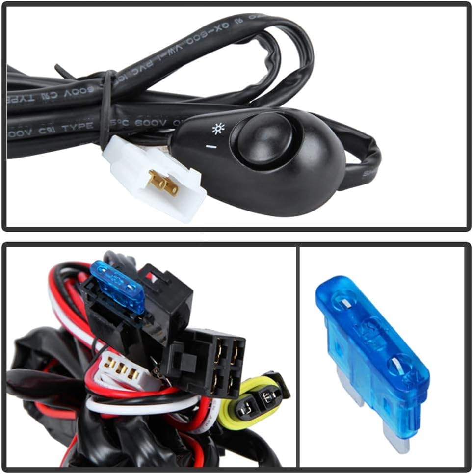 ACANII – Para 2013-2016 Mazda CX-5 CX5 Parachoques Luces antiniebla Lámpara de conducción wConjunto de interruptor lado del conductor y del pasajero