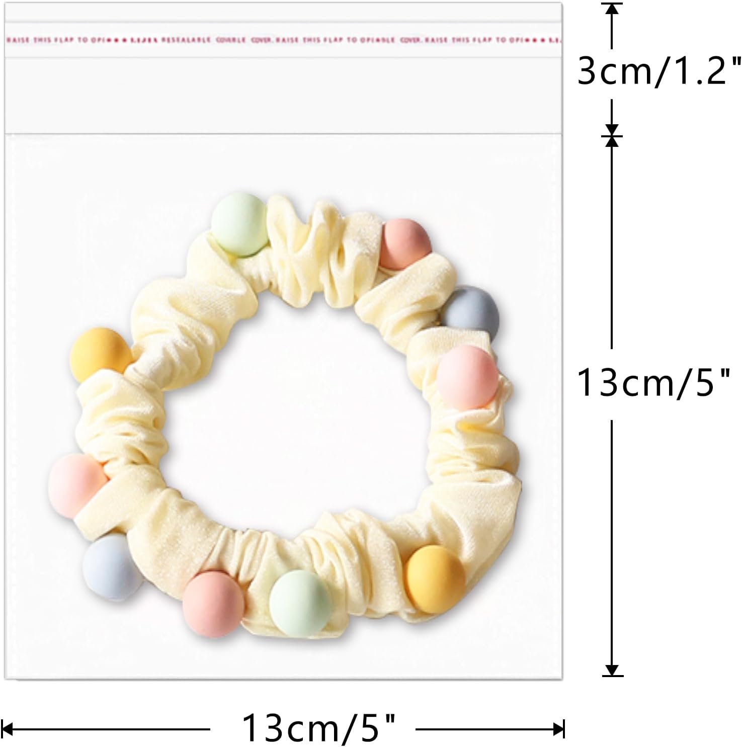 Bolsas cuadradas de celofán de 5 x 5 pulgadas, 500 bolsas de celofán resellables, bolsas de plástico autoadhesivas para galletas, panadería, dulces,