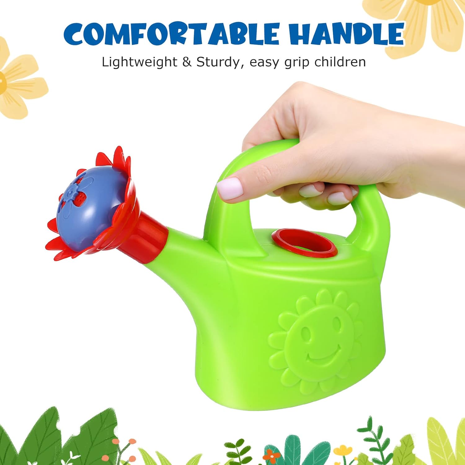Kisangel – Juego de 2 botes de riego para niños (colores aleatorios)