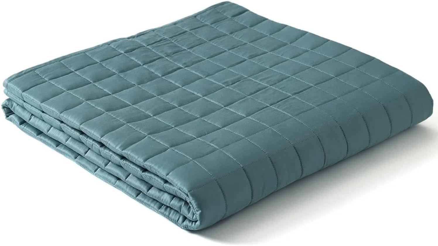YnM Exclusiva manta con peso, rayón refrescante derivado del bambú, compartimentos más pequeños, manta de cama para dos personas de 110 a 190