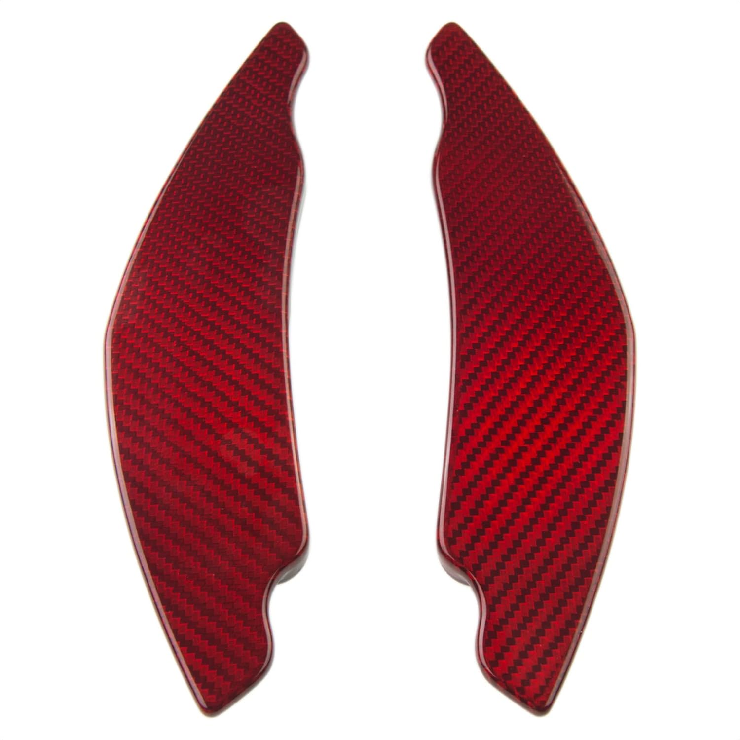 TANGSEN Cubierta de fibra de carbono real para volante de palanca de cambios extendida compatible con Lexus IS 2006 2007 2008 2009 2010 2011 2012