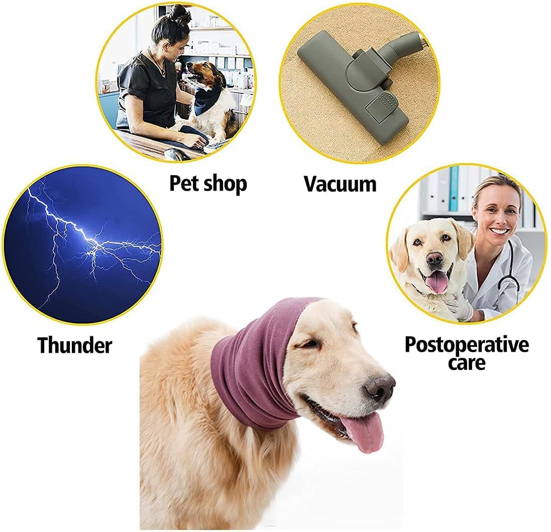 Fundas silenciosas para orejas para perros, 3 piezas, cubiertas para orejas de perro para ruido, aseo y secado de fuerza, herramienta milagrosa para