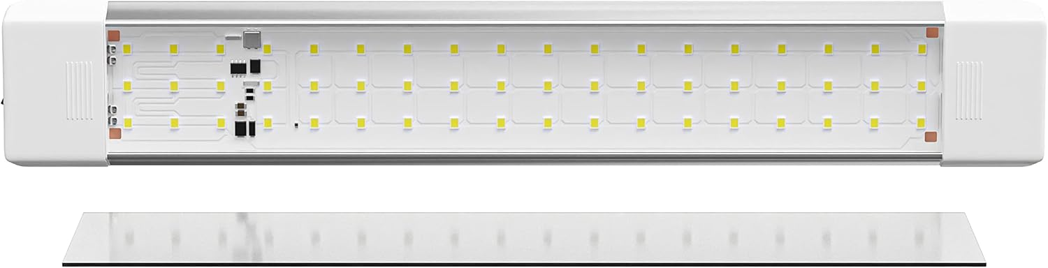 Leisure LED Lámpara de techo LED para caravana con interruptor de encendidoapagado de 14.5 pulgadas, 5000 K, blanco natural, 12 V24 V CC, 1080