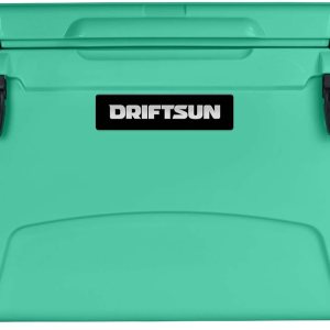 Driftsun Baúl de hielo de 45 cuartos de galón, resistente y moldeado por rotografía de alto rendimiento, enfriador aislado de grado comercial, color Driftsun Baúl de hielo de 45 cuartos de galón, resistente y moldeado por rotografía de alto rendimiento, enfriador aislado de grado comercial, color