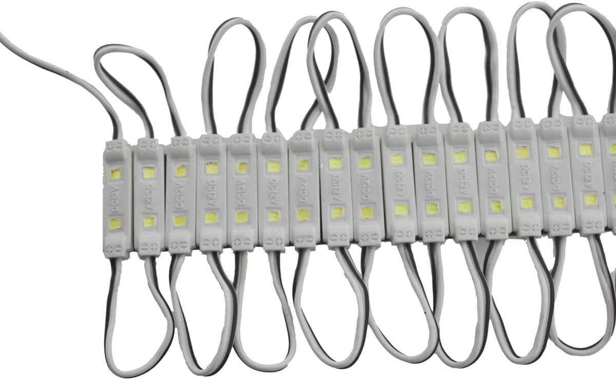 REXTiN Super Bright 200pcs 2835 2 LED módulo 80-90LM por módulo impermeable luz decorativa para letreros de letras publicitarias con cinta adhesiva