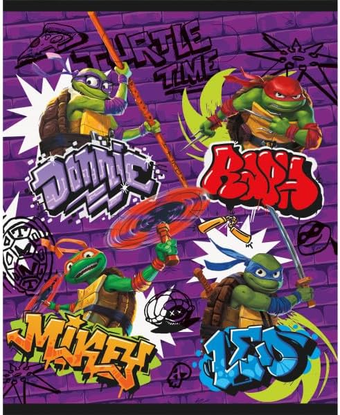 El paquete de suministros para fiesta de cumpleaños de las Tortugas Ninja Mutantes Adolescentes de TMNT incluye 16 bolsas de botín y 1 hoja de