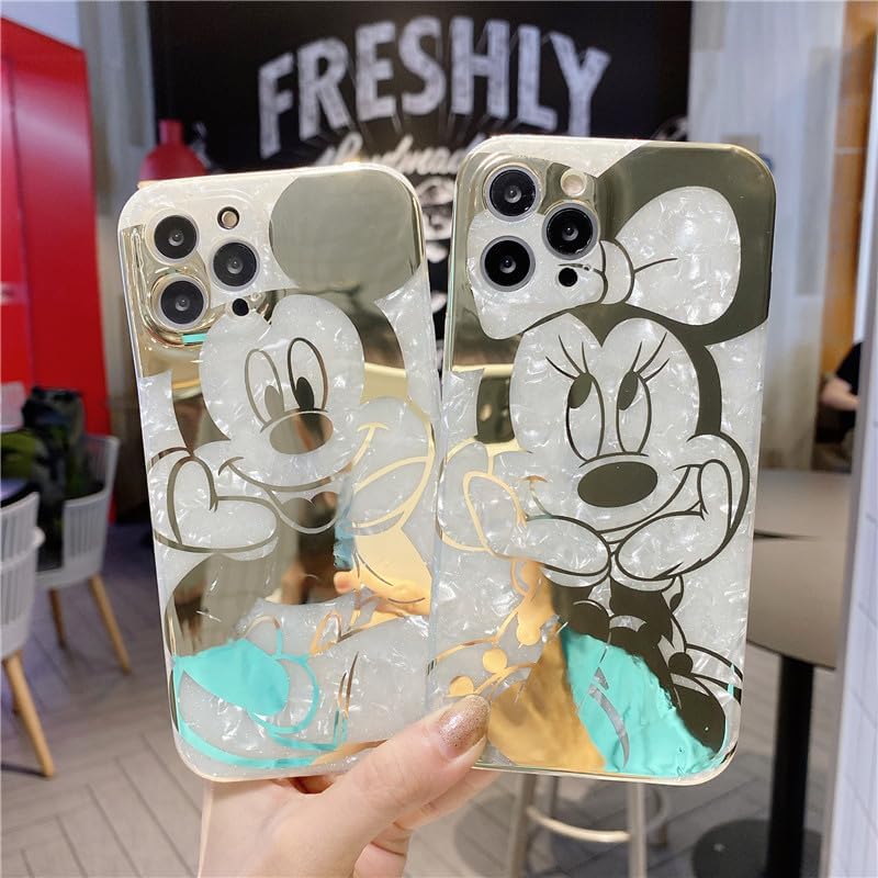 Threesee Funda para iPhone 15 Pro Max, bonita funda protectora de TPU suave de 6.7 pulgadas, diseño de Minnie Mouse para mujeres y niñas