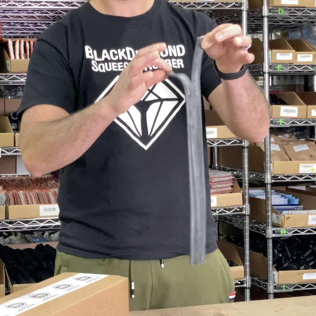 BlackDiamond – Escobilla de goma mediana con parte superior plana, 12 unidades, 22 pulgadas