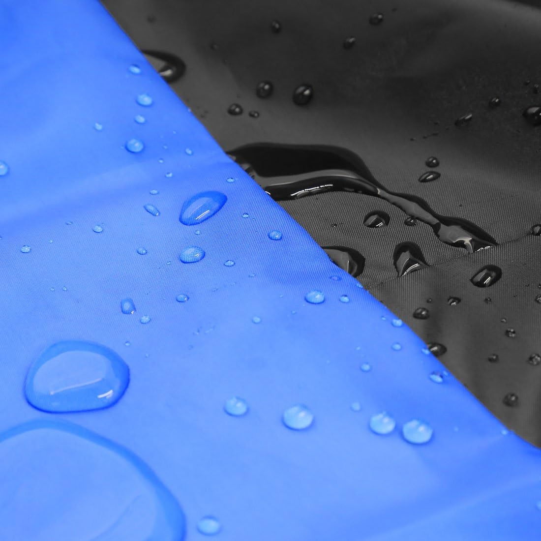 uxcell XXL 190T Protector de polvo de lluvia negro+azul Scooter motocicleta cubierta 104″ para Yamaha