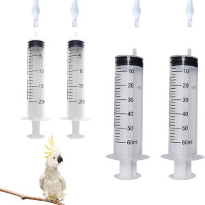 4 jeringas de alimentación para pájaros con 2 jeringas de 0.7 fl oz, 2 jeringas de 2.1 onzas líquidas y 4 cucharas de alimentación suaves, 4 jeringas de alimentación para pájaros con 2 jeringas de 0.7 fl oz, 2 jeringas de 2.1 onzas líquidas y 4 cucharas de alimentación suaves,