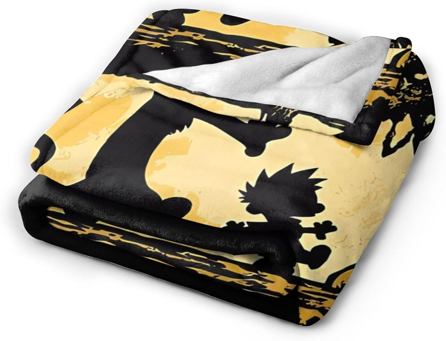 Calvin Comic and Hobbes – Manta de playa de dibujos animados de dibujos animados ultra suave de microforro polar, 60 x 50 pulgadas
