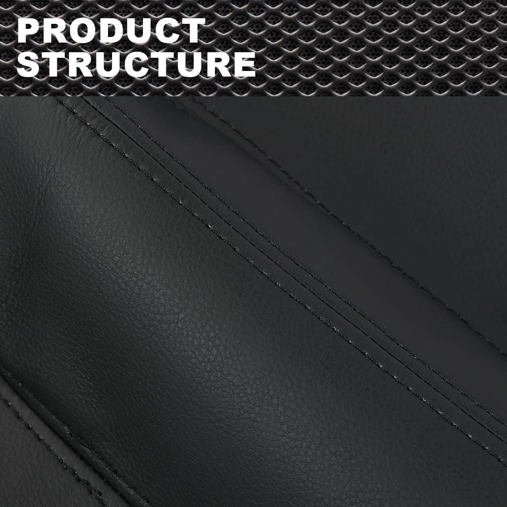 Cubierta de cuero para tarjeta de inserción de panel de puerta, compatible con VW Beetle 1998-2010, 2 unidades, color negro