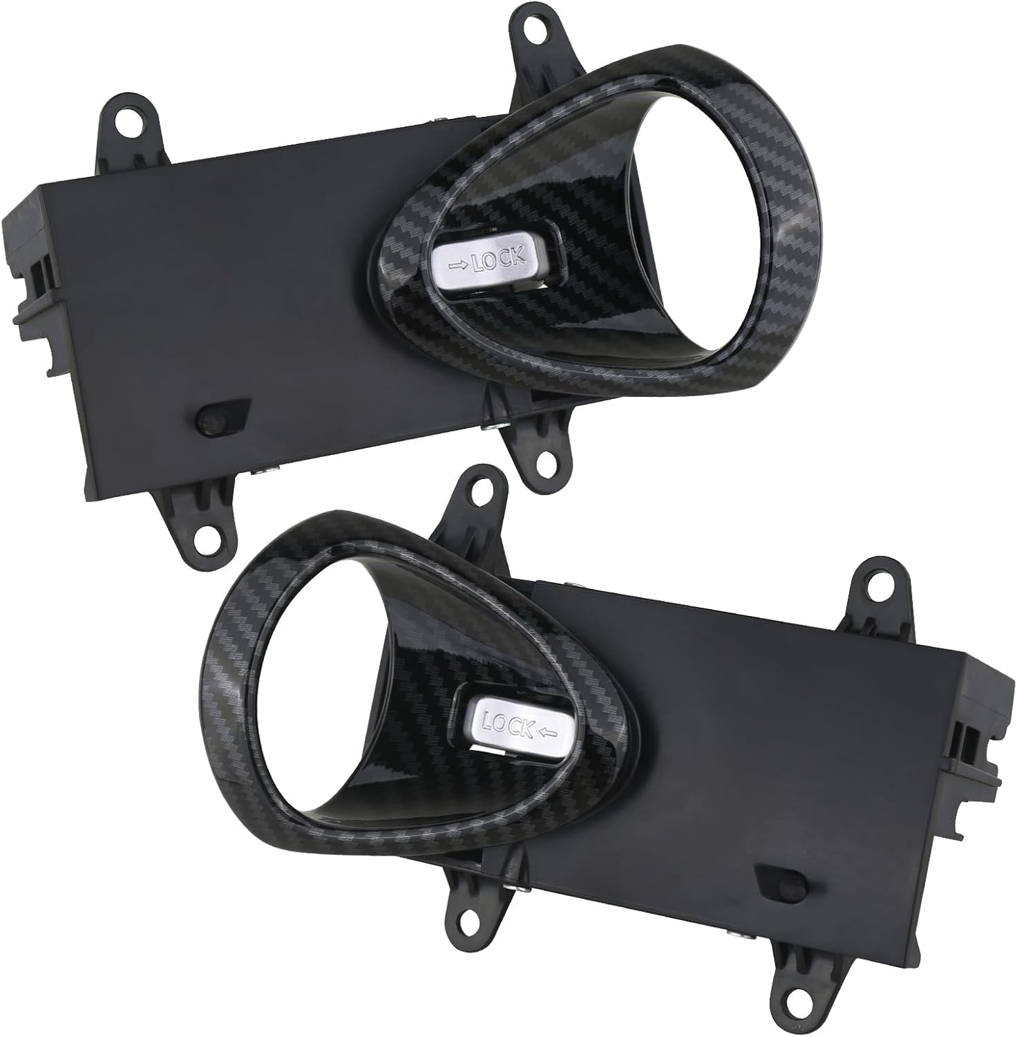 APPERFiT Manija de puerta interior (fibra de carbono) compatible con Nissan 350Z 2003 2004 2005 2006 2007 2008 2009