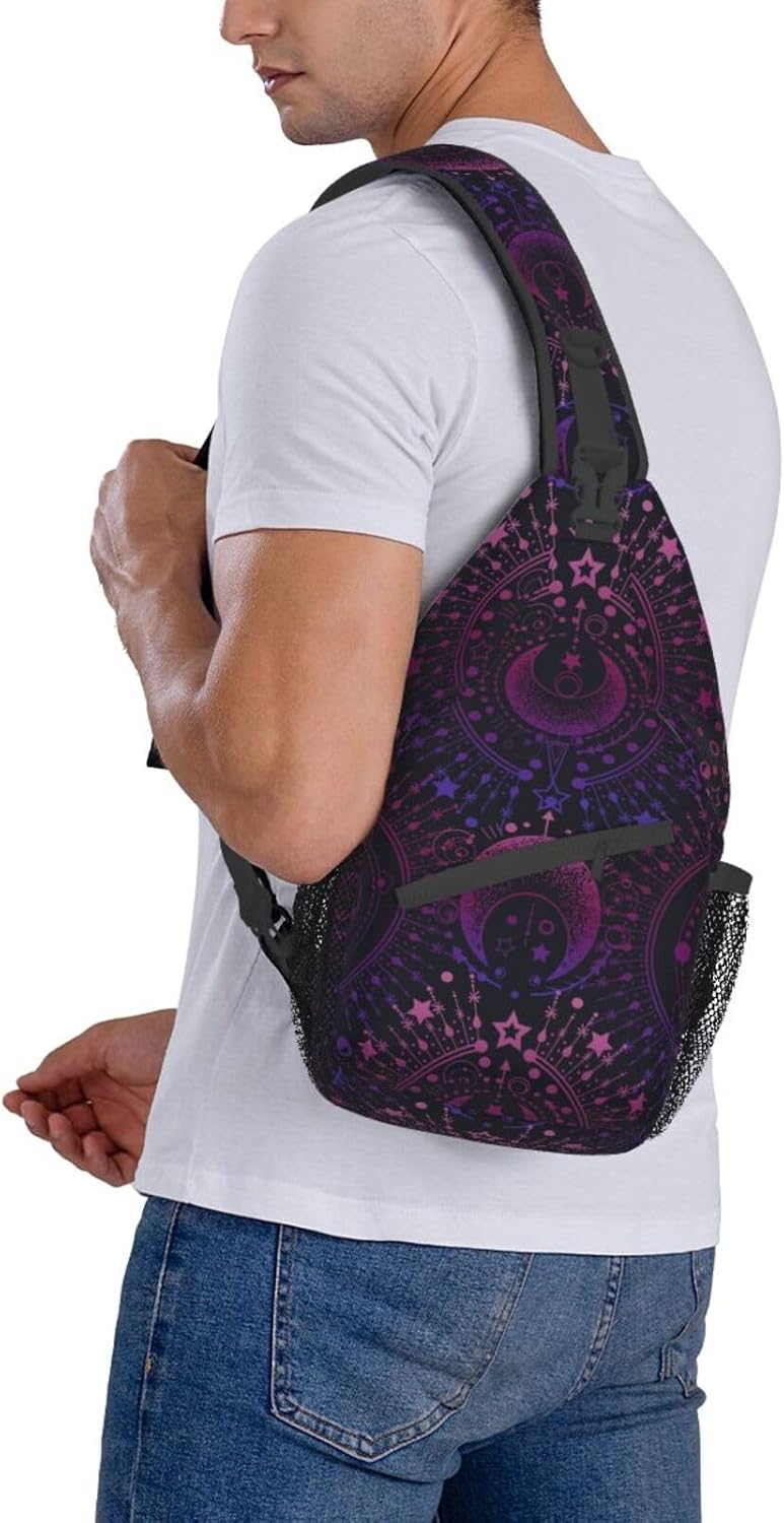IRIHISKY Sling Bag for Men Women Crossbody Backpack Casual Hiking Daypack for Travel Sport Running Chest Bag