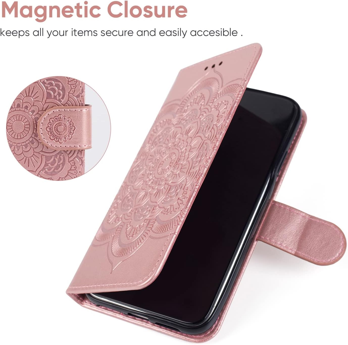 Bohefo Funda para Redmi Note 12, Poco X5 5G 22111317PG Funda tipo cartera con protector de pantalla de vidrio templado, funda de cuero con diseño de