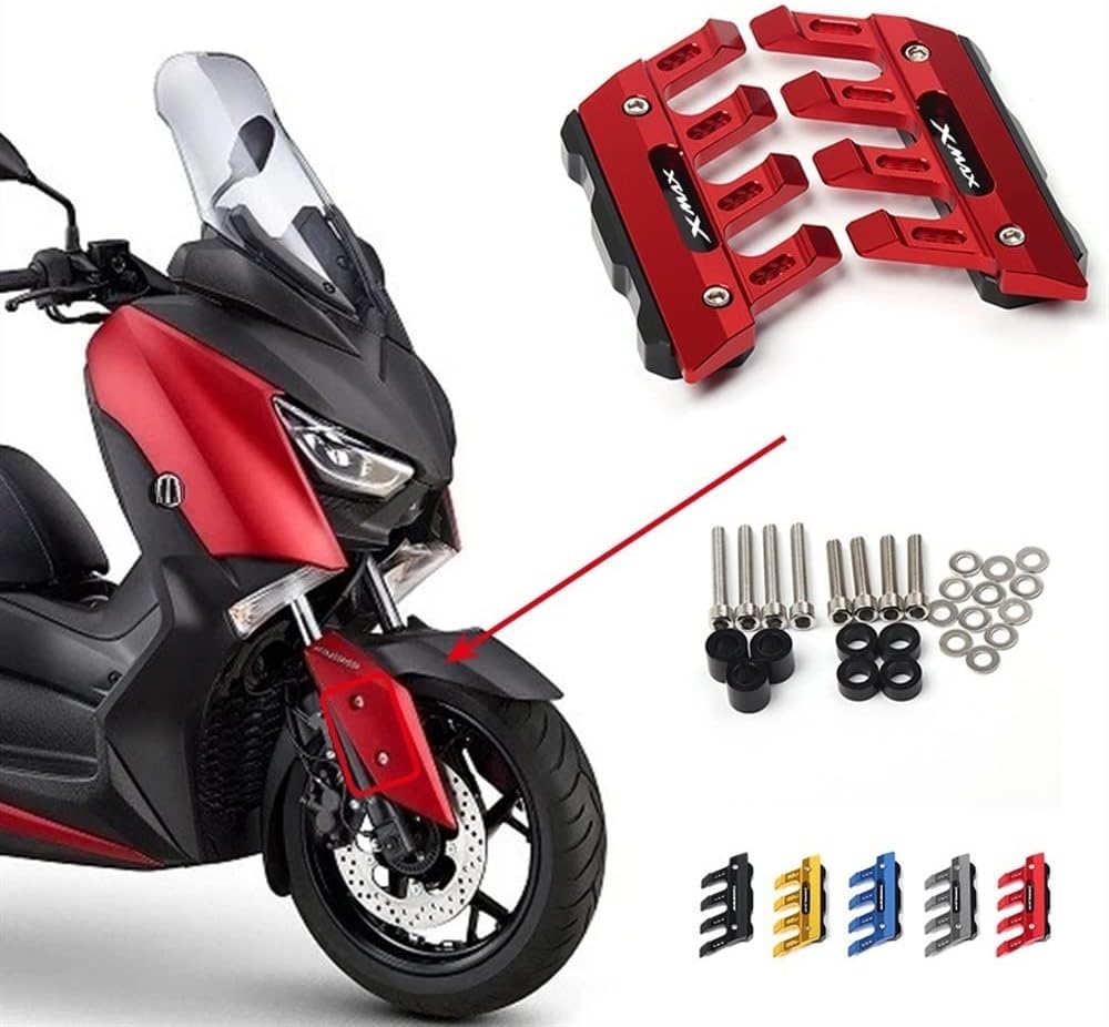 ERUKEI Para Yamaha X-MAX Xmax 125 250 300 400 Protector lateral de caída de motocicleta Protector de horquilla delantera Protector de guardabarros