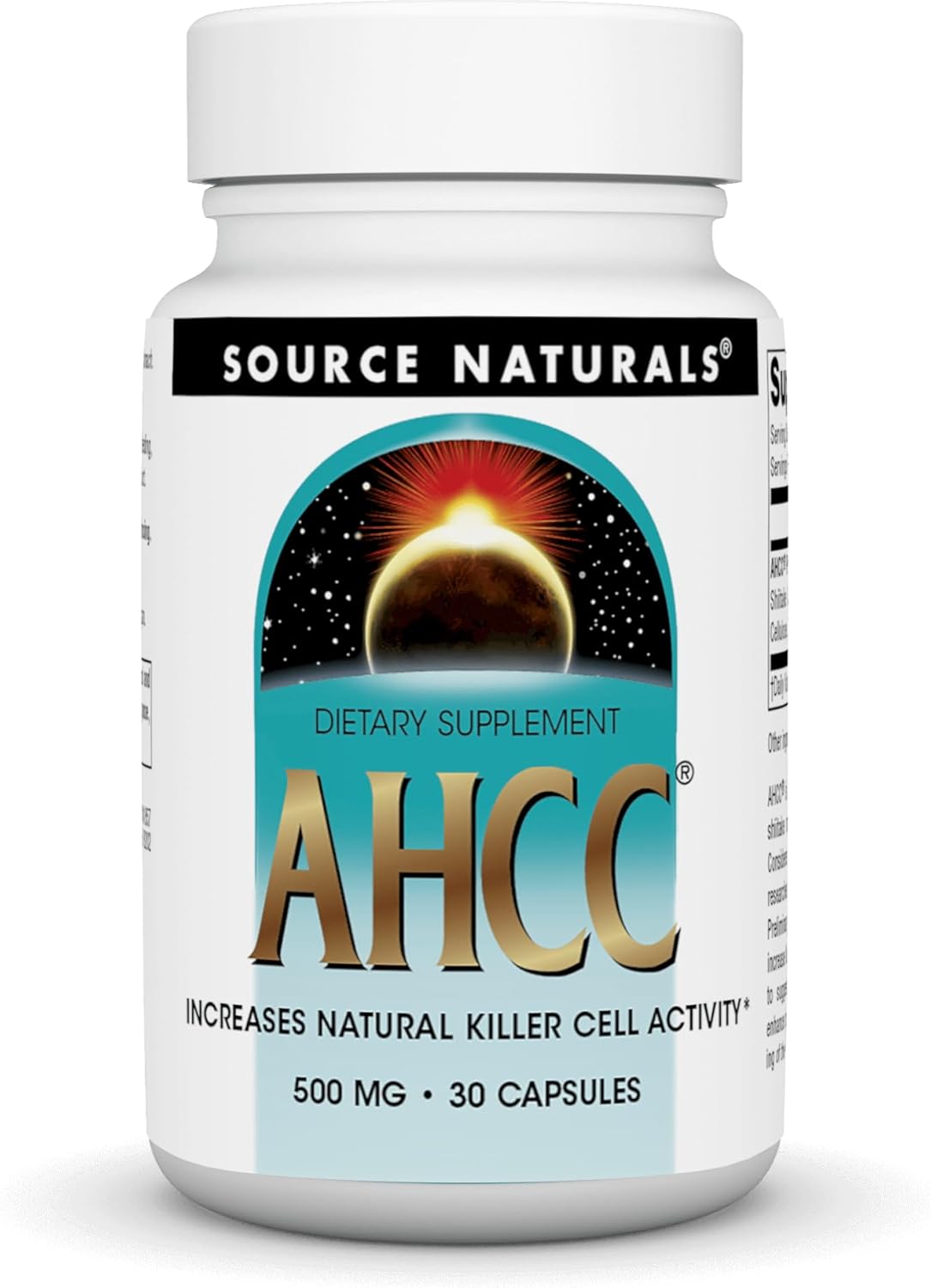 Source Naturals AHCC 500 mg aumenta la actividad natural de las células asesinas – 30 cápsulas