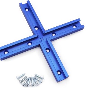 Pista en T de aluminio de 243648 pulgadas con tornillos para madera, perfil de doble corte universal con agujeros de montaje preperforados para Pista en T de aluminio de 243648 pulgadas con tornillos para madera, perfil de doble corte universal con agujeros de montaje preperforados para