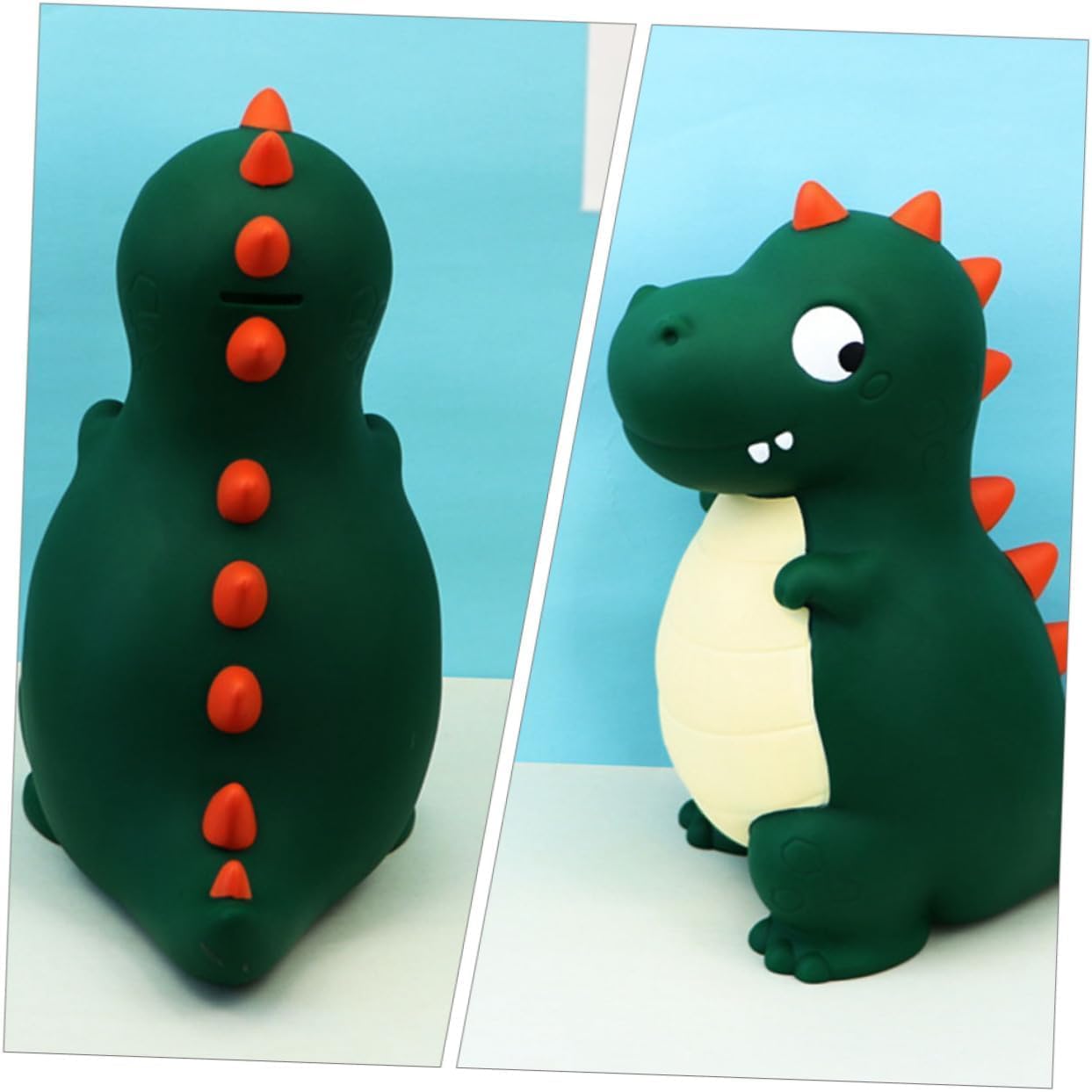 LANKIN Alcancía de dinosaurio para niños, bonita alcancía de dinero, banco de monedas de plástico para niños, el mejor regalo de cumpleaños,