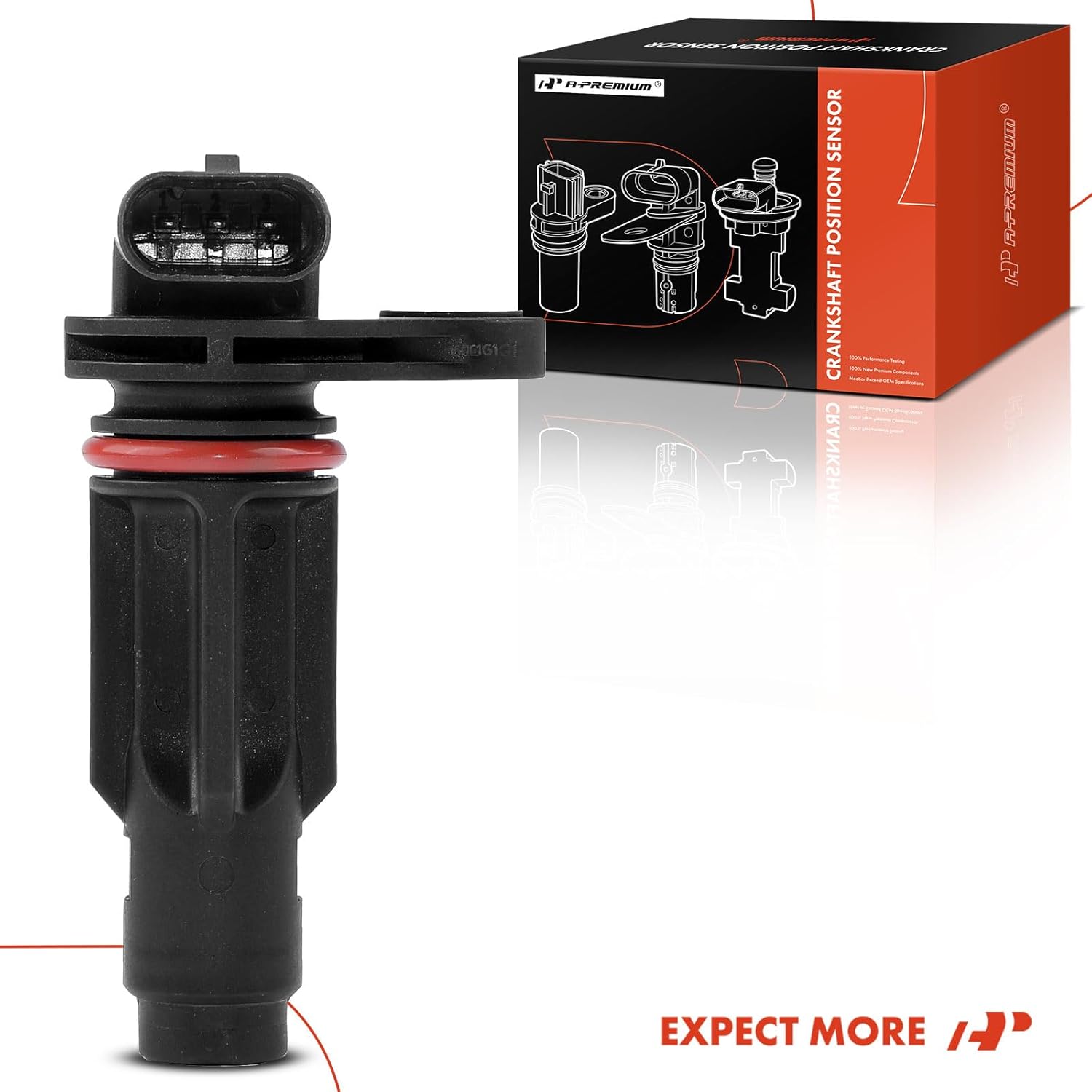 A-Premium Sensor de posición del cigüeñal del motor compatible con Chevrolet Silverado 2500 3500 HD y GMC Sierra 2500 3500 HD 2017-2021 V8 6.6L
