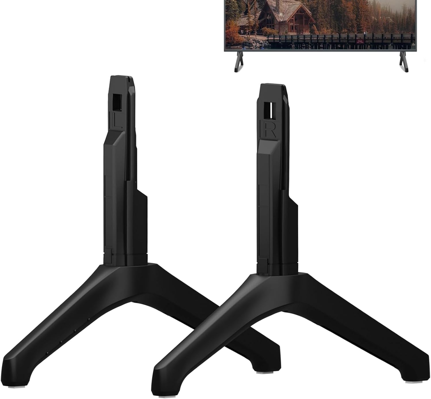 Soporte base para patas de TV Samsung, para UN55TU7000BXZA UN55TU700DFXZA UN55TU700DF QN55TU7000FXZA UN55TU700DFXZA LH55BETHLGFXGO LH55BETHLGFXZC