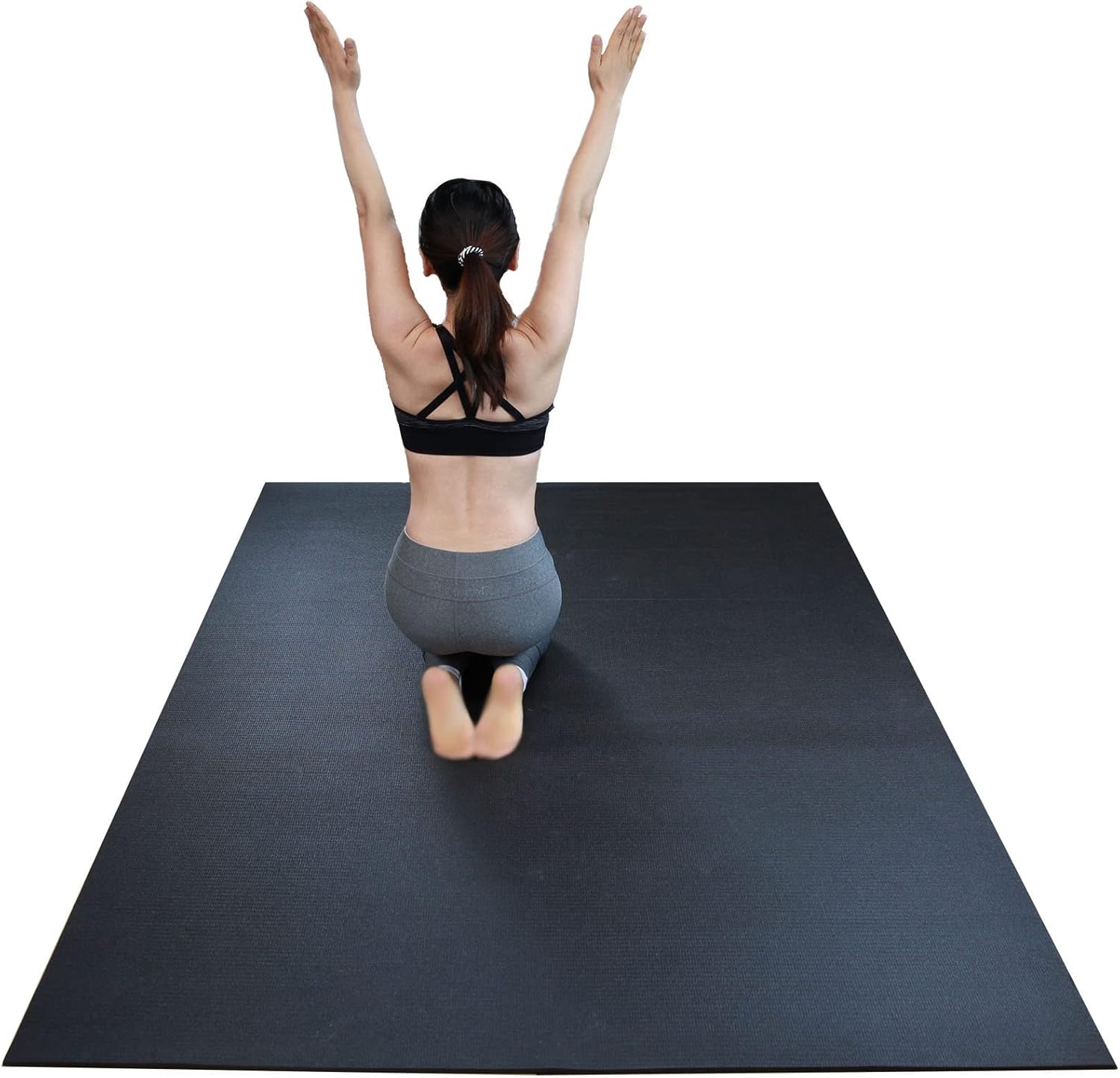 RevTime Alfombrilla de ejercicio extragrande de 8 x 5 pies (96 x 60 x 14 pulgadas), 0.236 in de grosor y alta densidad para entrenamientos de