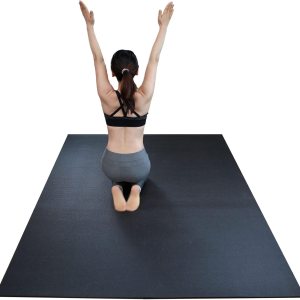 RevTime Alfombrilla de ejercicio extragrande de 8 x 5 pies (96 x 60 x 14 pulgadas), 0.236 in de grosor y alta densidad para entrenamientos de RevTime Alfombrilla de ejercicio extragrande de 8 x 5 pies (96 x 60 x 14 pulgadas), 0.236 in de grosor y alta densidad para entrenamientos de