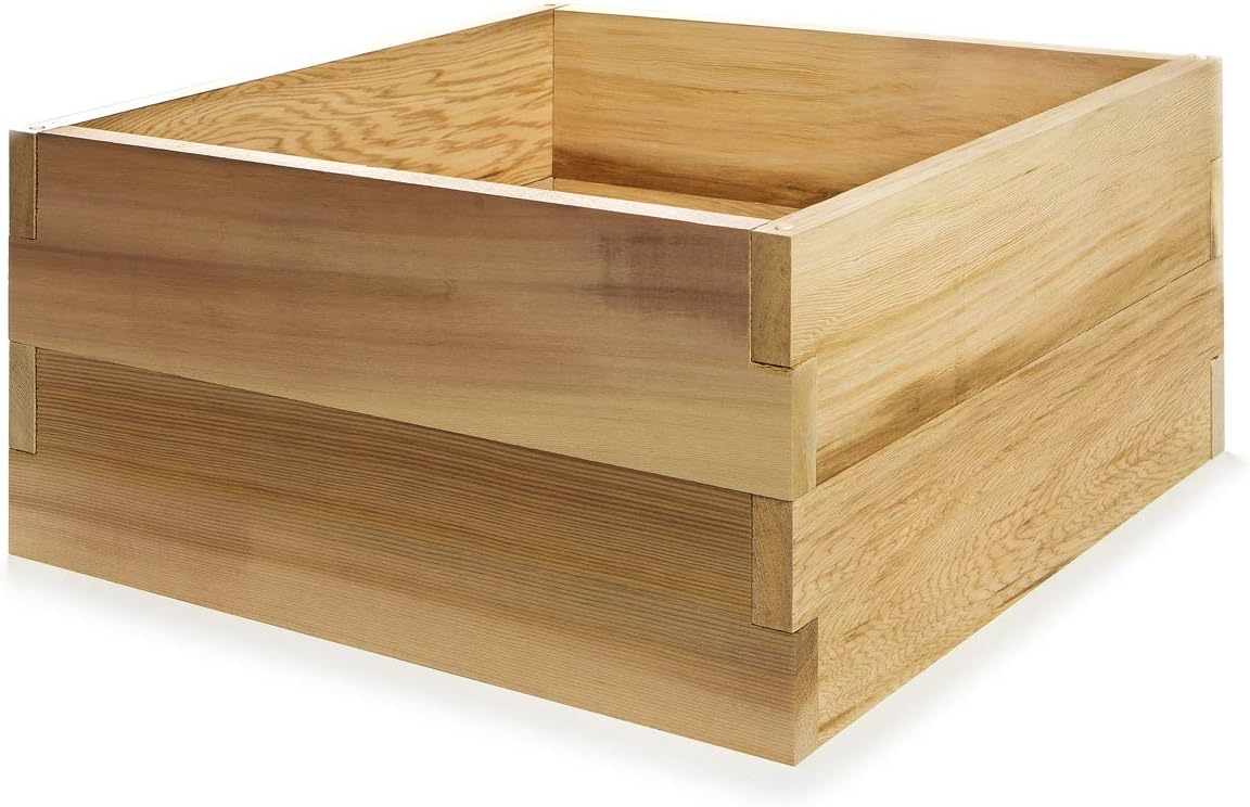 All Things Cedar RG24-2 – Caja de jardín elevada de cedro de 2 niveles de 2 pies x 2 pies