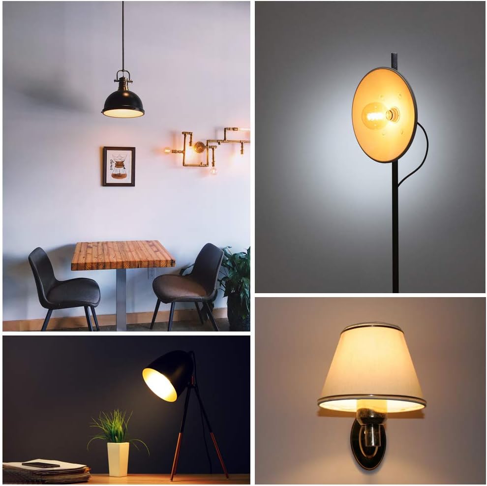 Bombillas LED E12, bombilla LED de candelabro de 16 W, luz blanca fría de 6000 K, 1200 LM, base E12, bombilla decorativa E12, equivalente a 120 W,