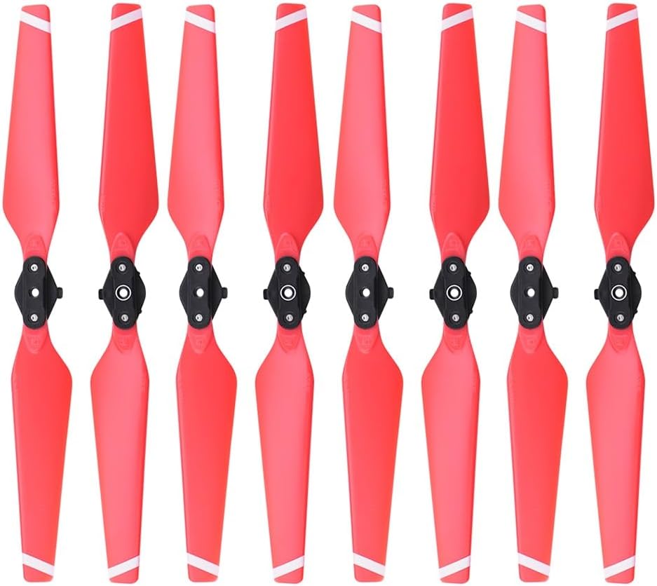 8 piezas de repuesto de bajo ruido 83318330 hélice para DJI Mavic PRO Platinum Drone Repuestos Accesorios de ala de hoja plegable (color  8330 rojo)