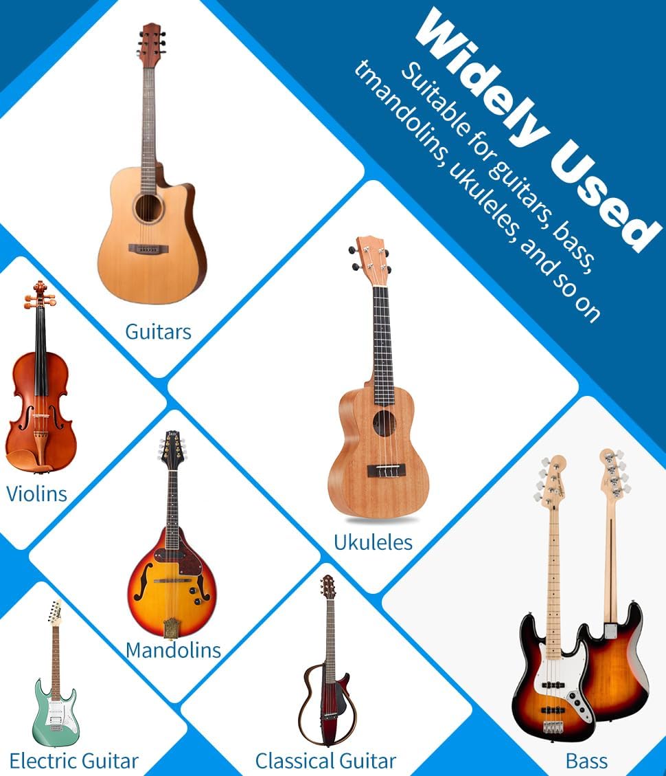 DkOvn Soporte para guitarra, 124 unidades de soporte plegable para guitarra con marco A con brazos de goma antideslizante y espuma, soporte de