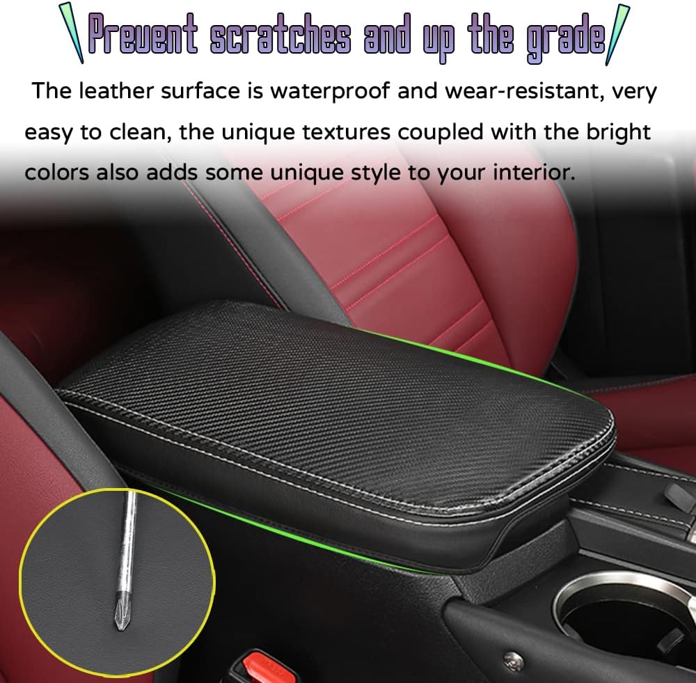 Accesorios interiores personalizados para Lexus NX 300 300h 2015 2016 2017 2018 2019 2020 2021 funda de cuero para reposabrazos centrales,