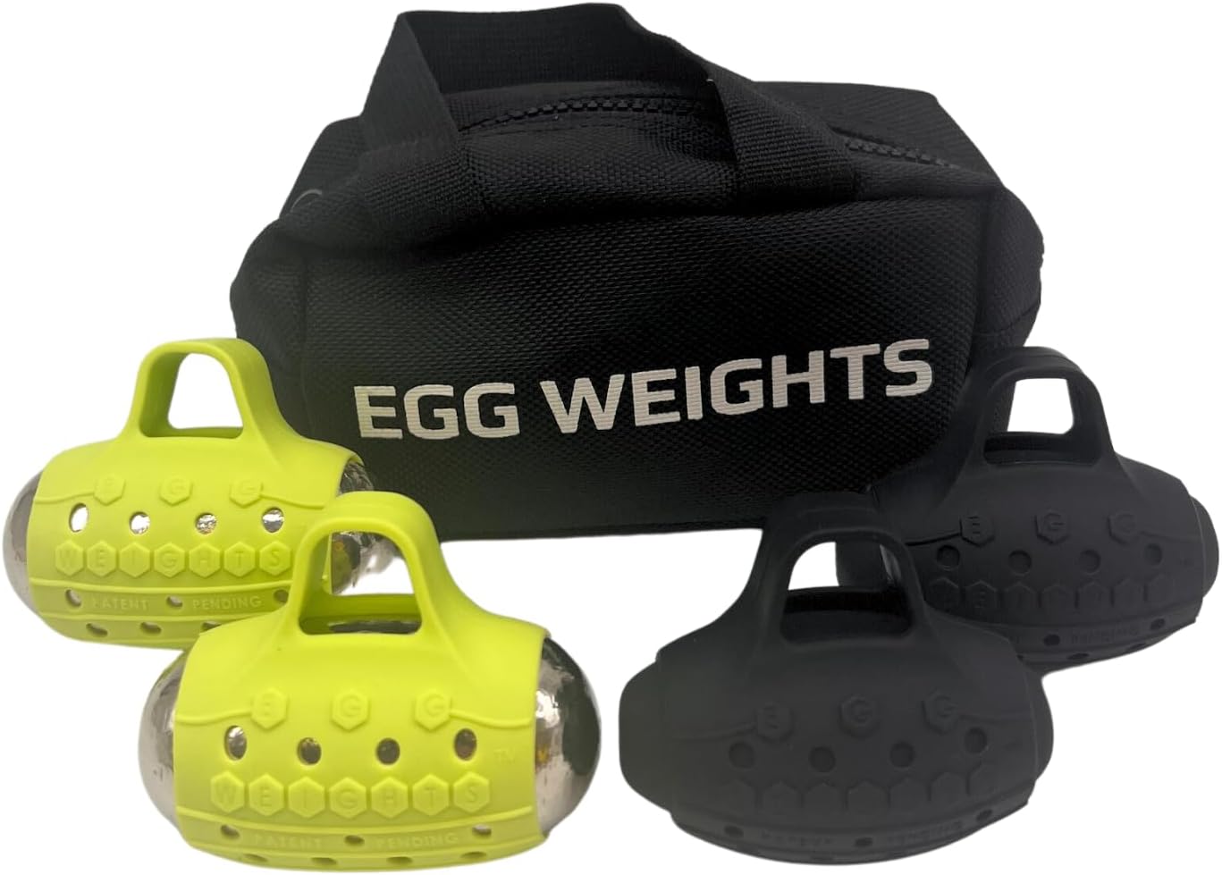 Egg Weights Paquete de nocaut cardiovascular de 6.0 libras 2 pares de mancuernas (juego de nocaut de 4.0 libras y un juego de cardio de 2.0 libras)