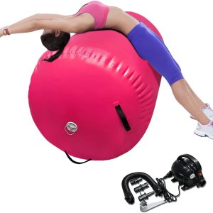 Air Barrel – Colchoneta inflable para gimnasia con resorte de espalda, equipo de gimnasia para uso doméstico, entrenamiento de gimnasio, ejercicio Air Barrel – Colchoneta inflable para gimnasia con resorte de espalda, equipo de gimnasia para uso doméstico, entrenamiento de gimnasio, ejercicio