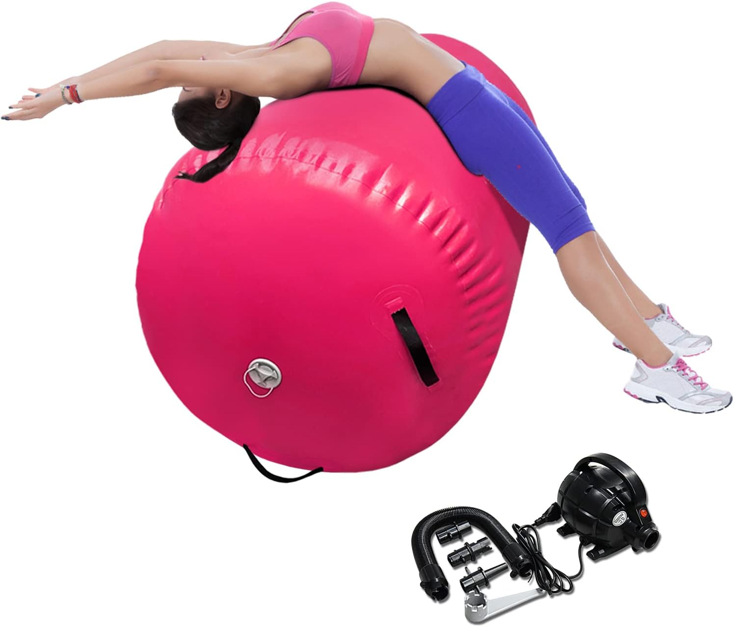 Air Barrel – Colchoneta inflable para gimnasia con resorte de espalda, equipo de gimnasia para uso doméstico, entrenamiento de gimnasio, ejercicio