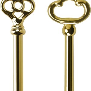 KY-2AB y KY-3AB – Llave de repuesto universal de barril de latón antiguo, llave de esqueleto de barril hueco para puertas de gabinete, cajones de KY-2AB y KY-3AB – Llave de repuesto universal de barril de latón antiguo, llave de esqueleto de barril hueco para puertas de gabinete, cajones de
