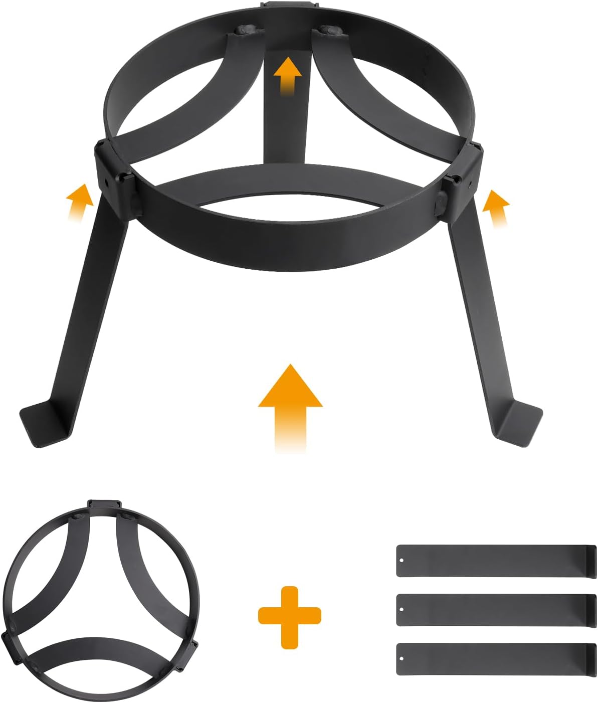 Juego de cocina para exteriores, kit de fogata, equipo de cocina de campamento con trípode de fogata para horno holandés, olla de hierro fundido,