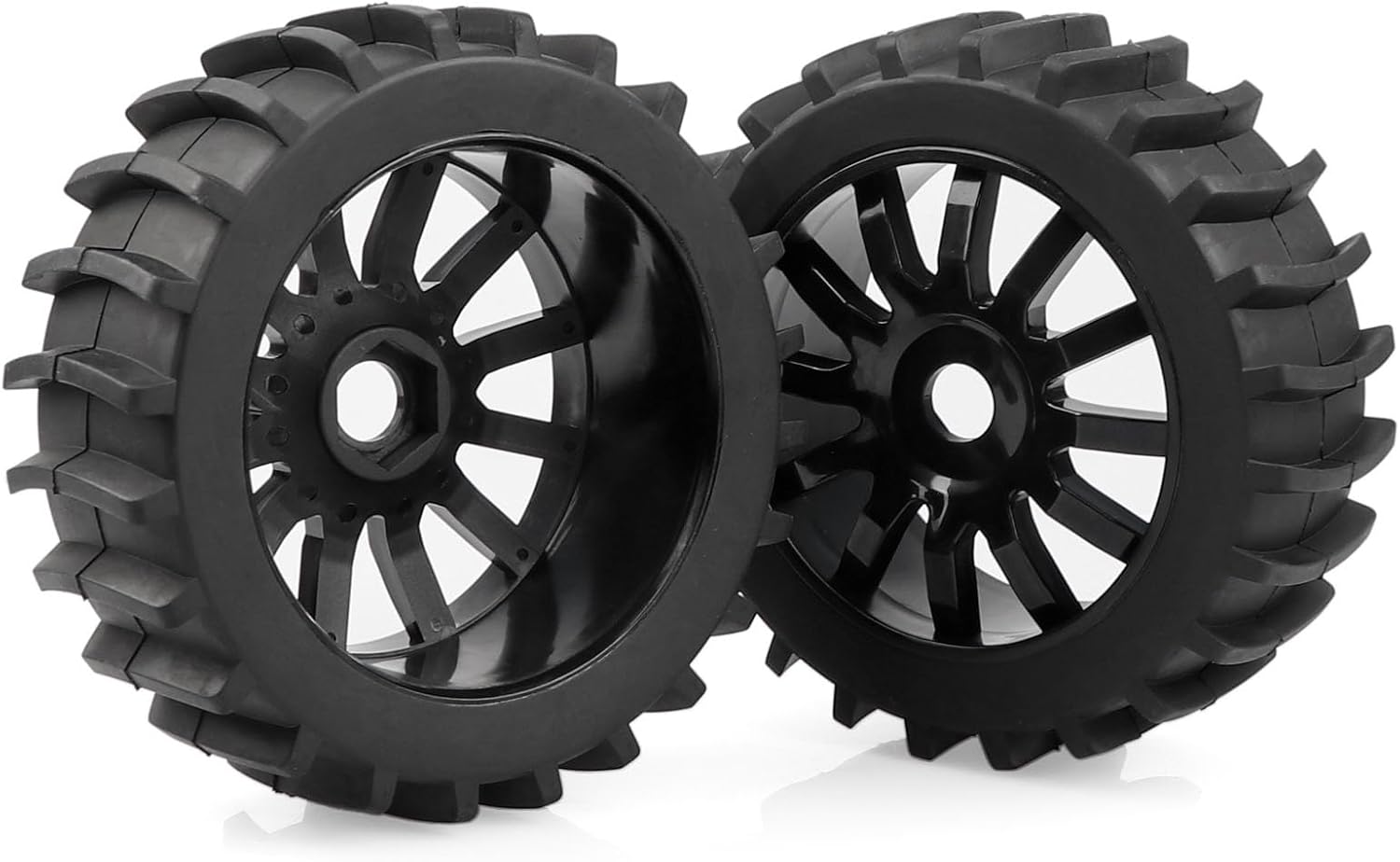 AIMROCK 4 unidades 18 RC Buggy Paddle neumáticos hexagonales 0.669 in ruedas para Traxxas Arrma Typhon 3S 6S Losi HPI Redcat nieve arena desierto