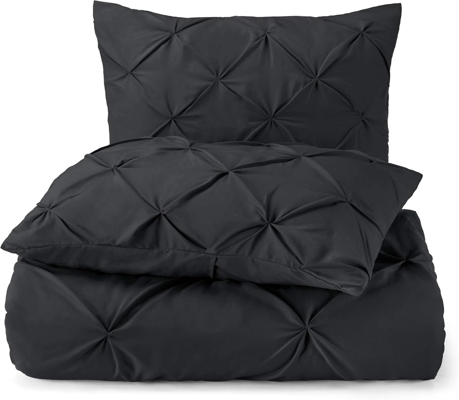 Nestl Bedding Juego de funda de edredón, 3 piezas, plisado