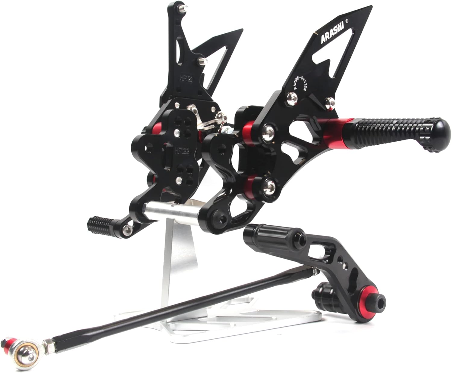 Arashi (Versión 2.0) Reposapiés ajustables para Suzuki GSXR 600 750 2011-2023 Accesorios de motocicleta Reposapiés ajustables GSXR600 GSXR750 Negro