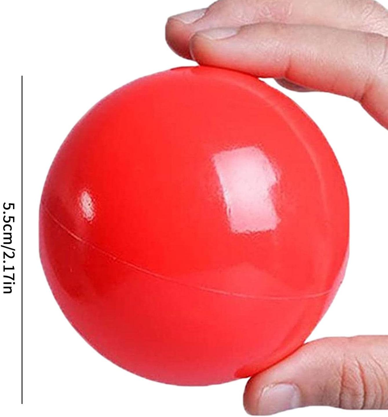 50 bolas con bolsa de almacenamiento, bolas sin BPA para pozo de bolas para niños pequeños, bolas coloridas antiaplastamiento de 2.2 in, bolas de