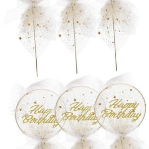 jojofuny 6 Pcs Cake Decoration Edible Butterflies for Cake Decorating Happy Birthday Cake Insert Cupcake Ornament Reposteria Birthday Cake Ornament jojofuny 6 Pcs Cake Decoration Edible Butterflies for Cake Decorating Happy Birthday Cake Insert Cupcake Ornament Reposteria Birthday Cake Ornament