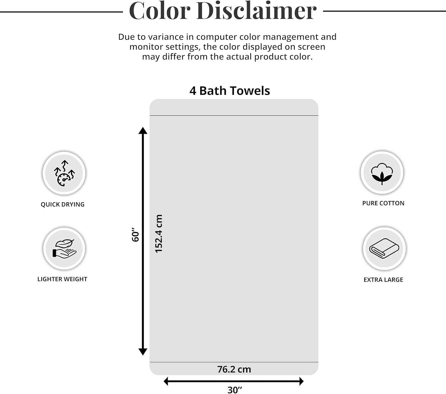 Tens Towels Juego de toallas de 13.27ozyd (450gm), paquete de 2 unidades, paquete de 4 unidades, paquete de 6 unidades, paquete de 8 unidades,