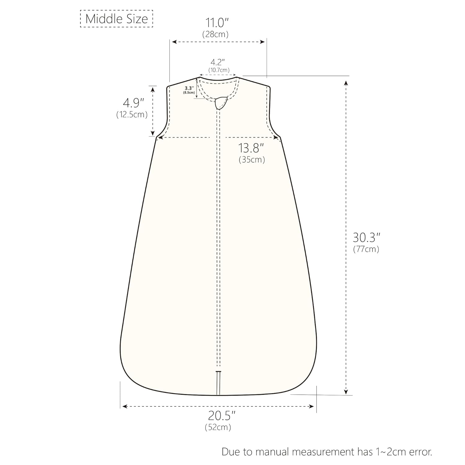 TILLYOU Saco de dormir de algodón orgánico 0.5tog – Manta sin mangas para bebé, diseño suave y seguro para una experiencia de sueño acogedora,
