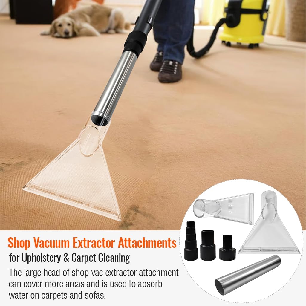 Compra accesorios extractores de vacío, aspirador extractor con 2 cabezales, 3 adaptadores, 1 tubo de acero inoxidable, accesorio extractor de vacío