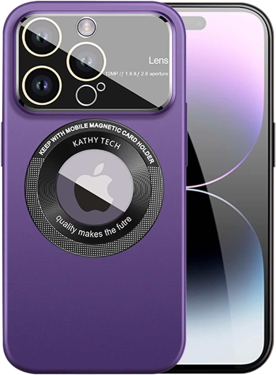 COOWEEK Funda magnética para iPhone 13 Pro Max, protección completa de la cámara, compatible con MagSafe (6.7 pulgadas), color morado