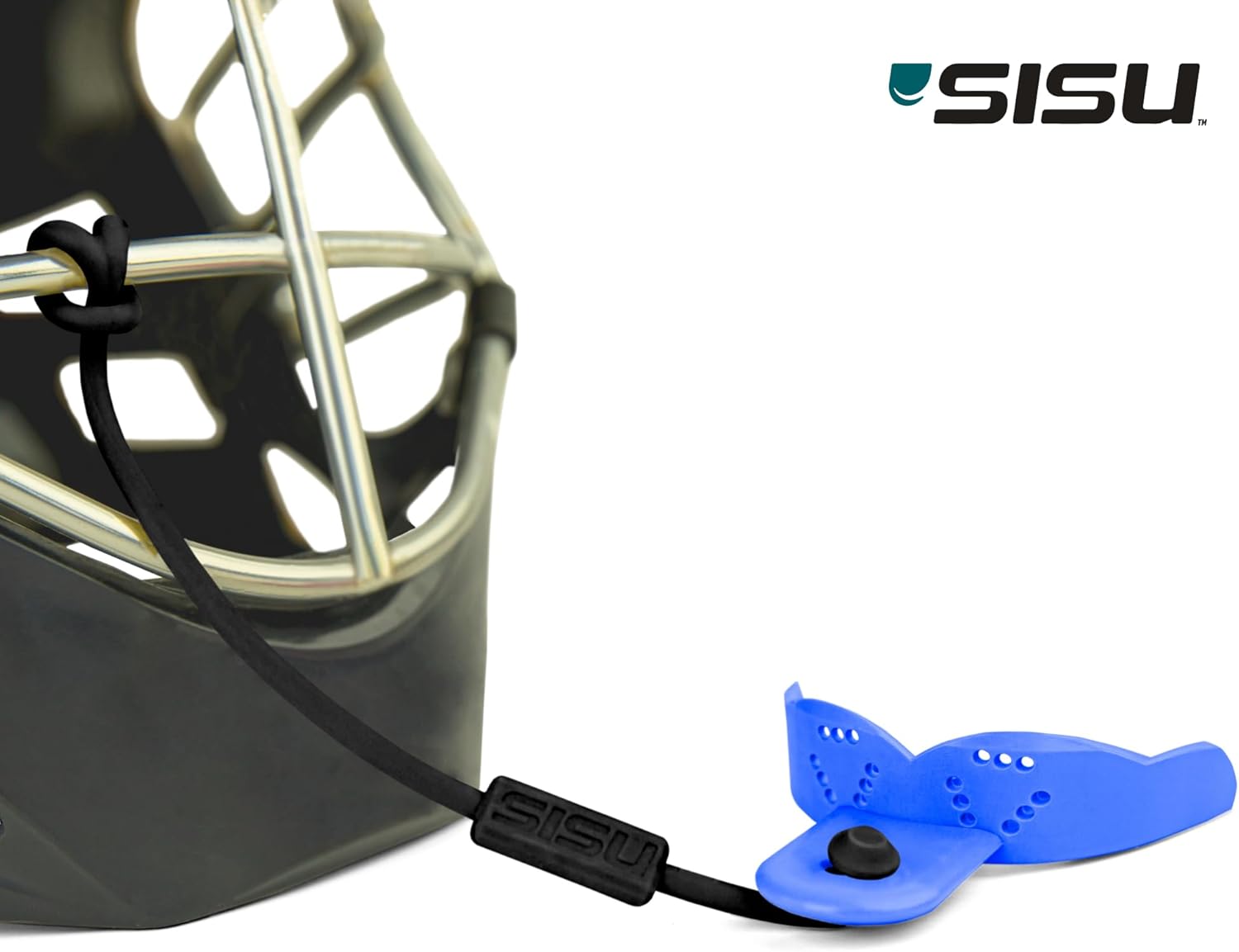 SISU Tether – Protector bucal juvenil, negro carbón, 0.079 in de grosor, para atletas de menos de 5 pies de alto, preformado para un ajuste moldeado