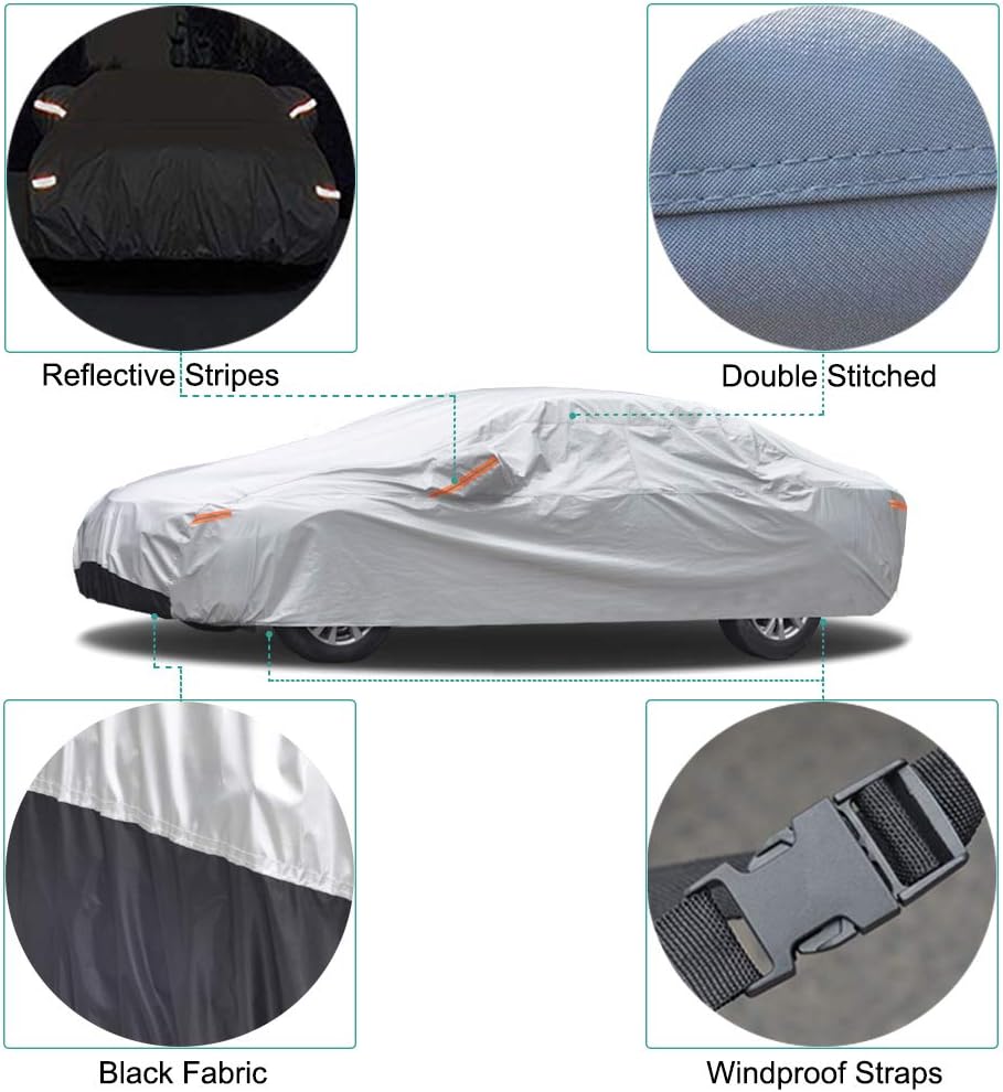 Funda para coche SUV Ford Explorer de 1995 a 2022, cubierta exterior completa Oxford impermeable para todo tipo de clima, protección contra rayos UV